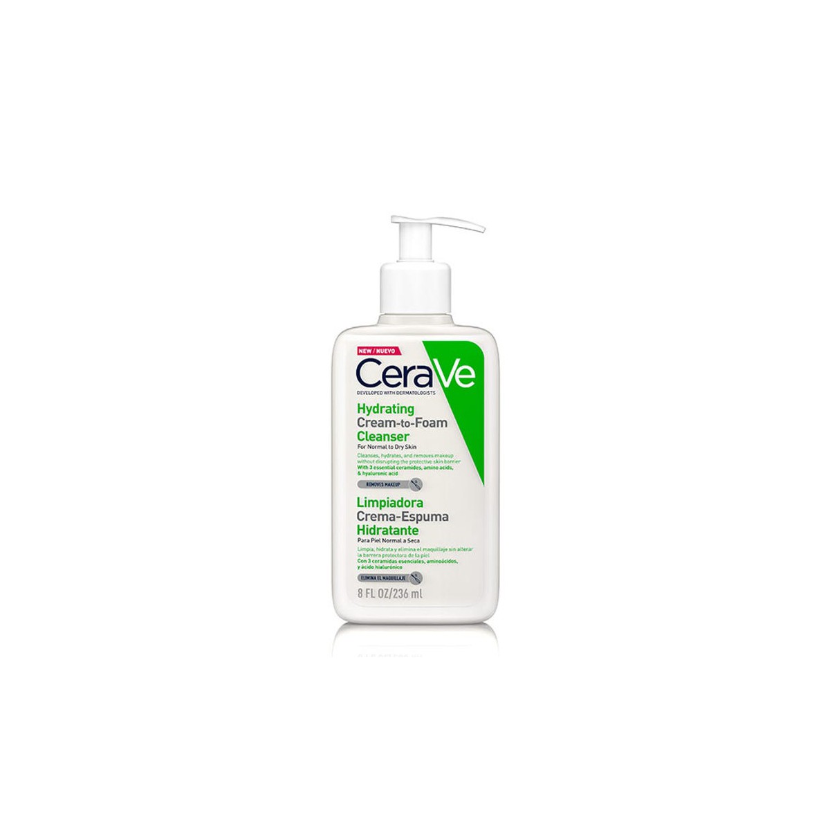CERAVE Limpiador Crema-Espuma Hidratante 236ml