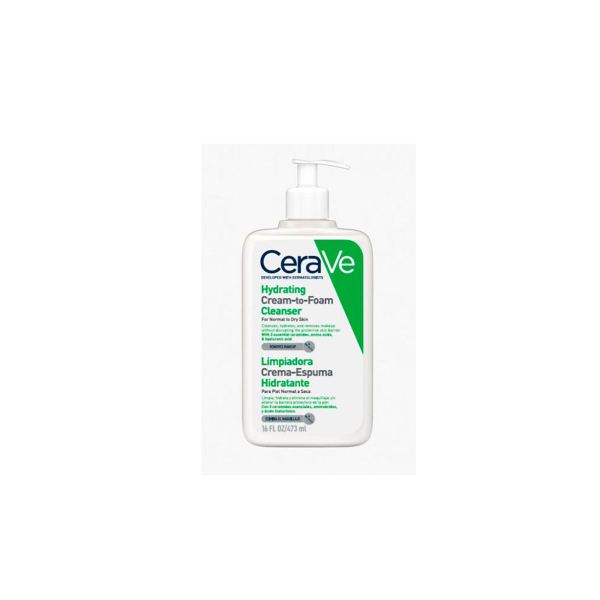 CERAVE Limpiador Crema-Espuma Hidratante 473ml