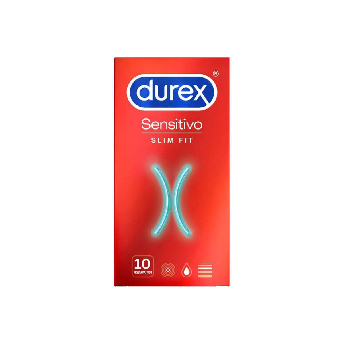 durex sensitivo slim fit 10 preservativos
