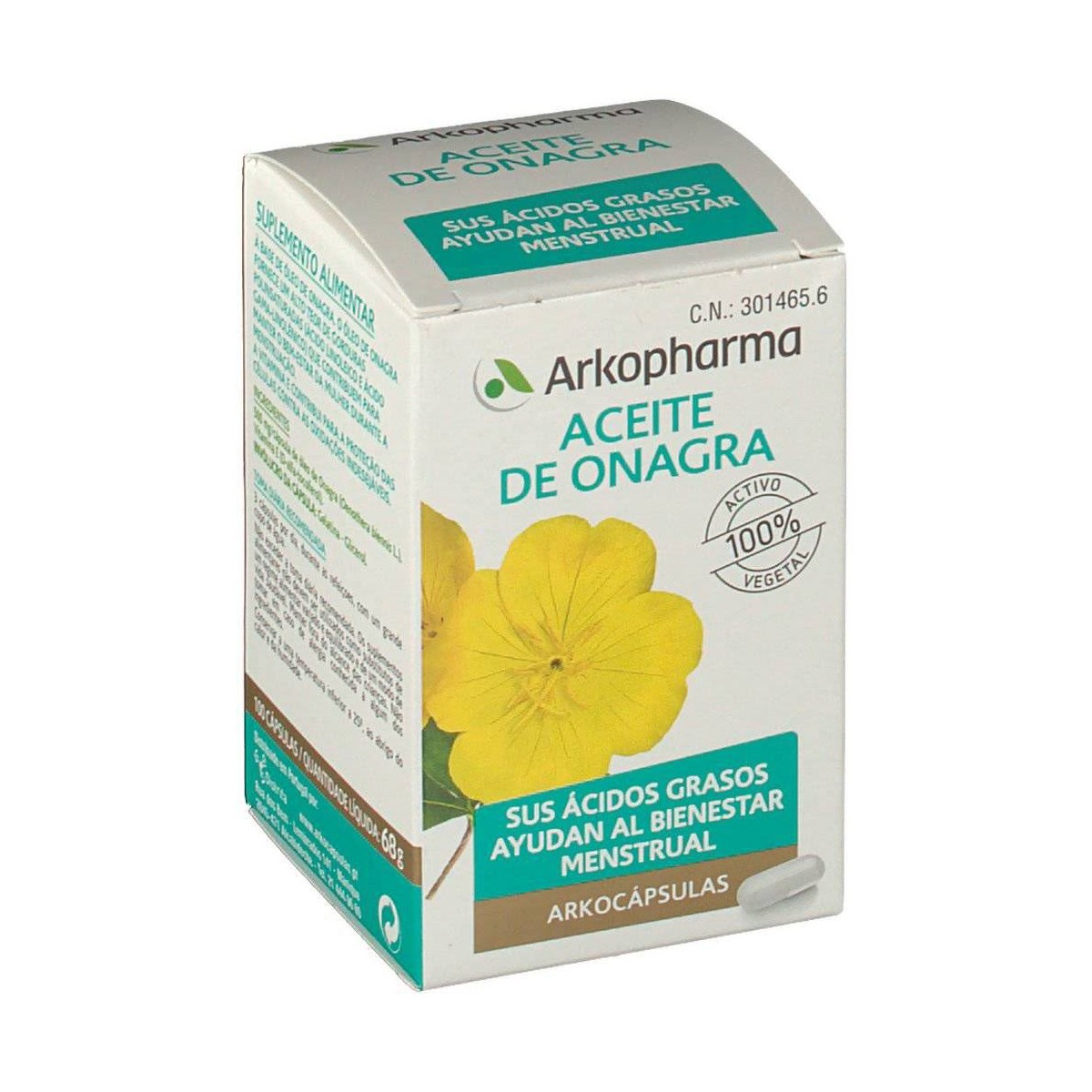 arkocapsulas aceite de onagra 100 perlas